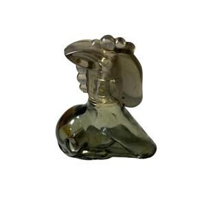 Vintage Avon Little Burro Donkey Charisma Cologne Glass Bottle